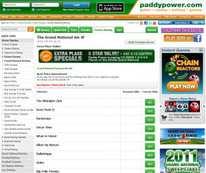 Paddy Power Screenshot
